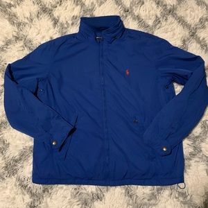 Polo Ralph Lauren thick blue jacket with attachable hoodie